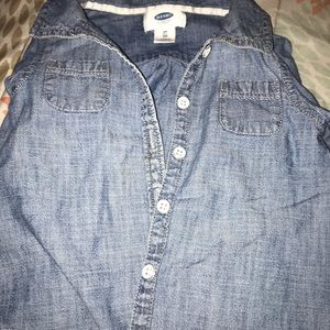 Long sleeve Jean button down shirt